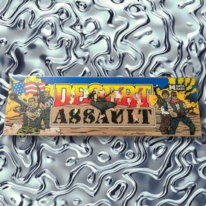 Desert Assault Arcade Video Game Marquee Sign Header Wall Art Decor